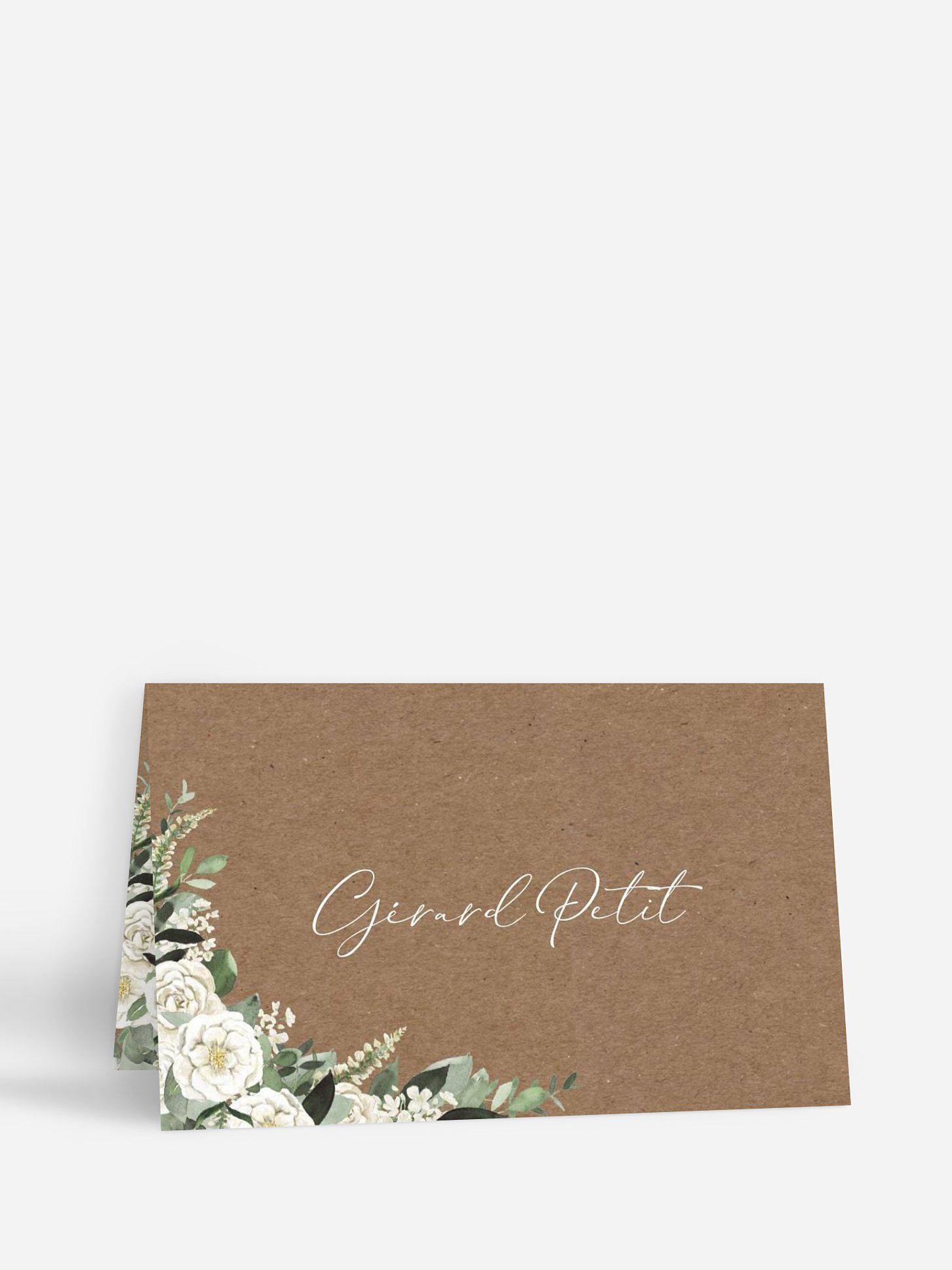 Marque-place mariage Bouquet royal