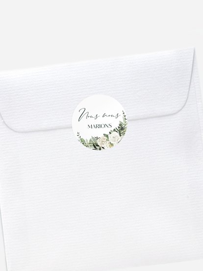 Stickers mariage Bouquet royal