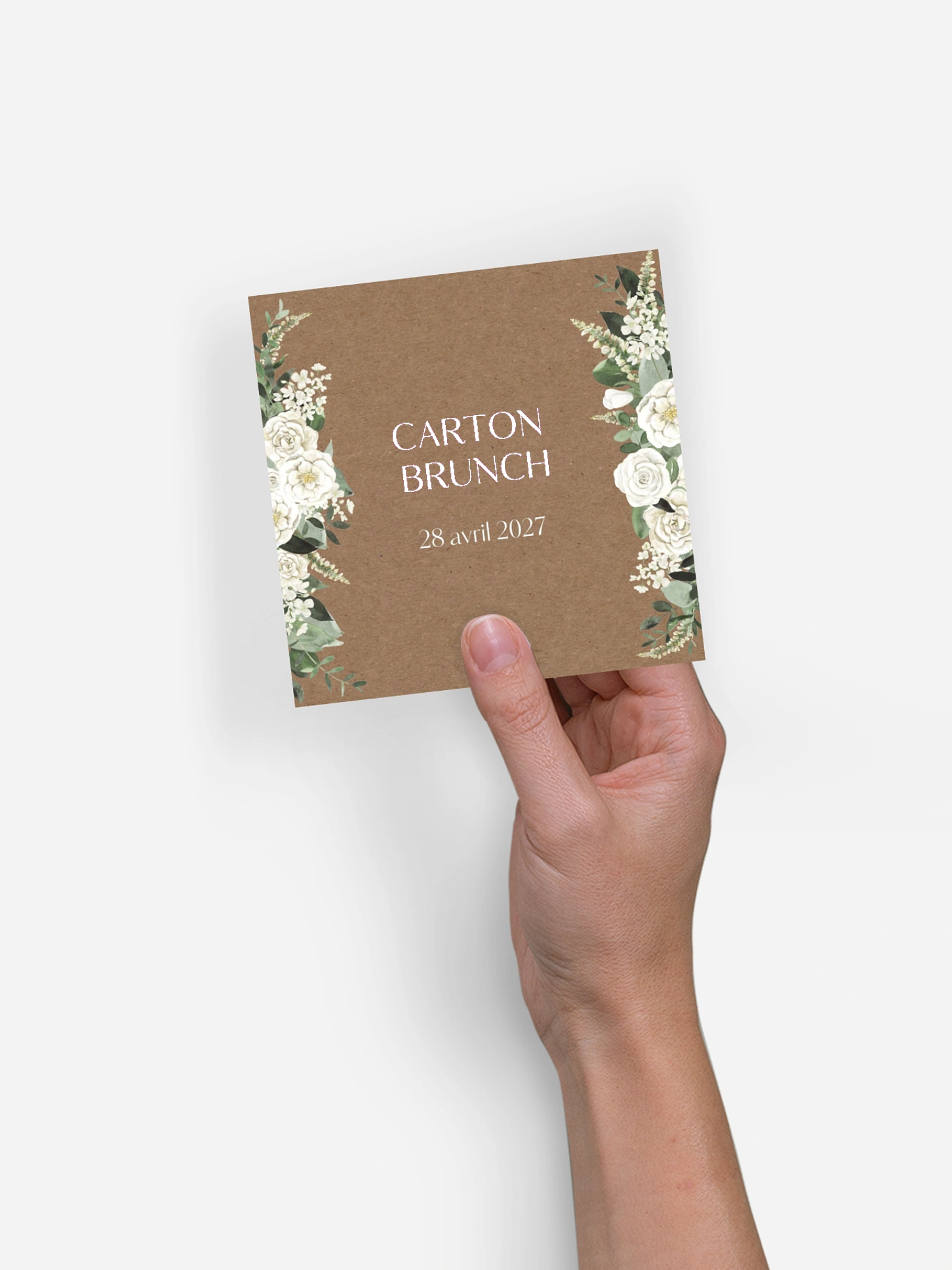 Carte brunch Bouquet royal