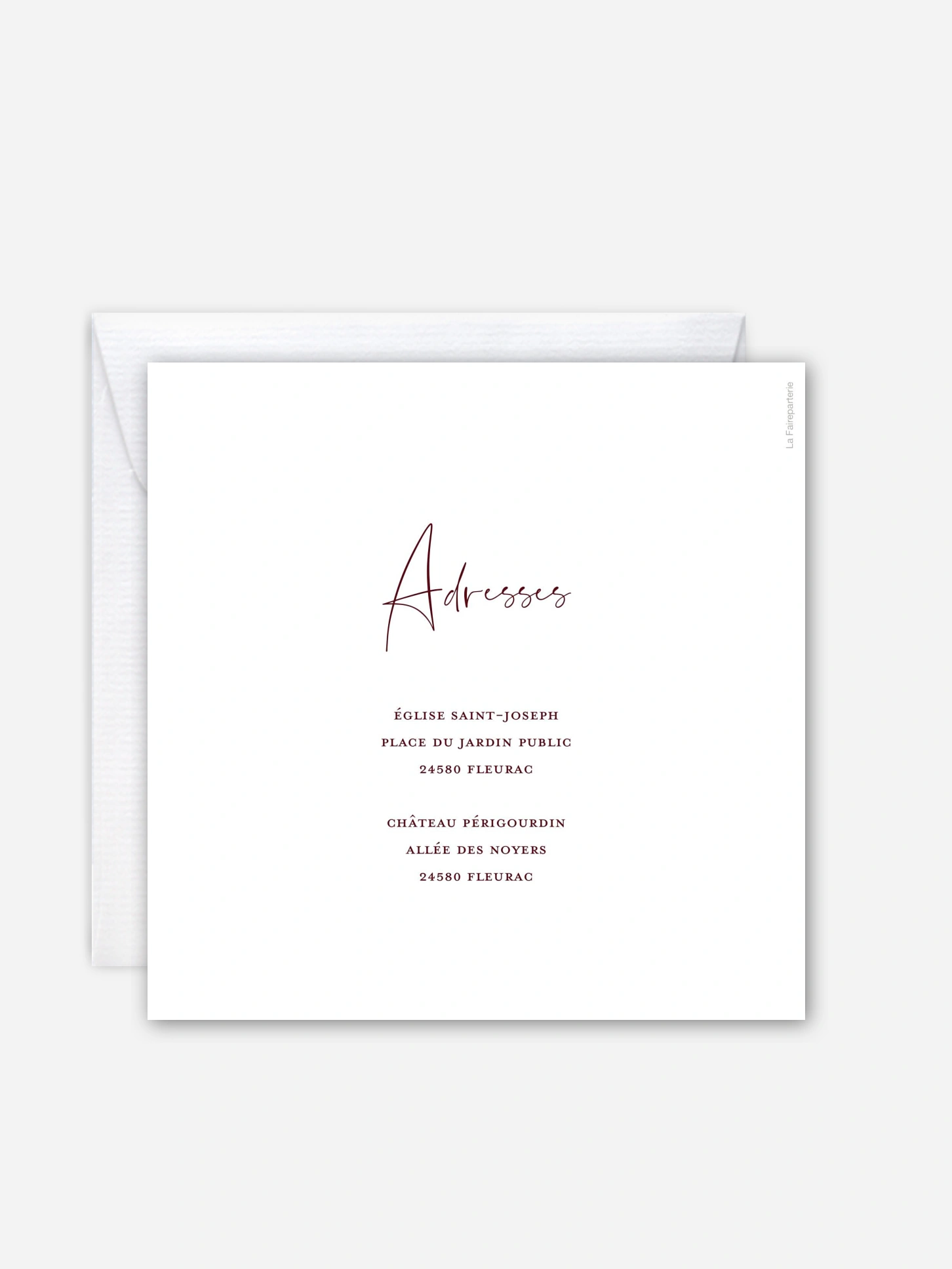 Faire-part de mariage Bohemian rose