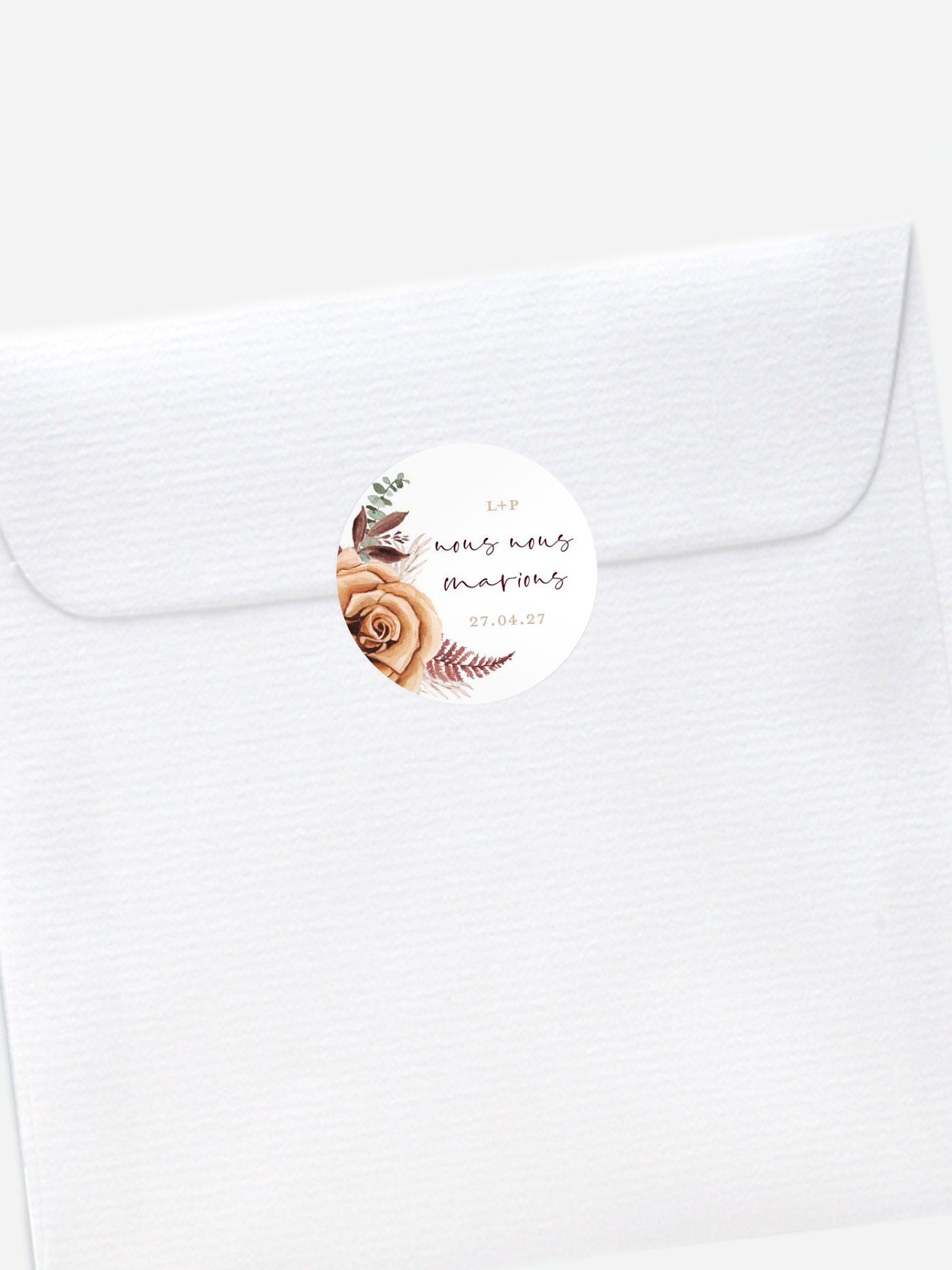 Stickers mariage Bohemian rose
