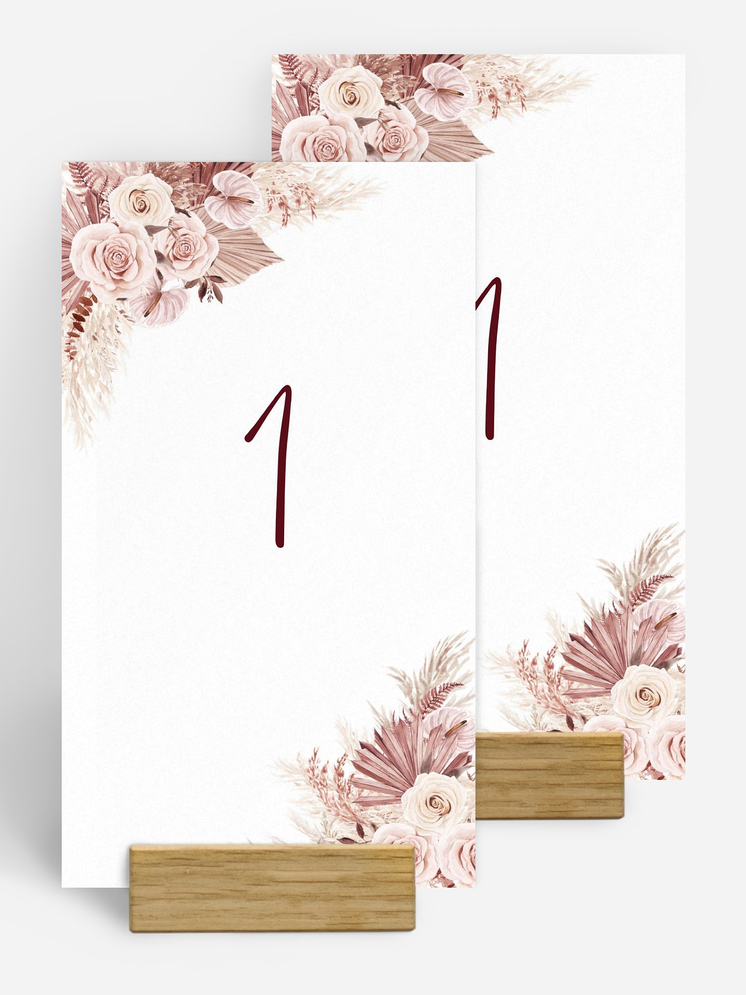 Numéro de table mariage Terracotta dreams