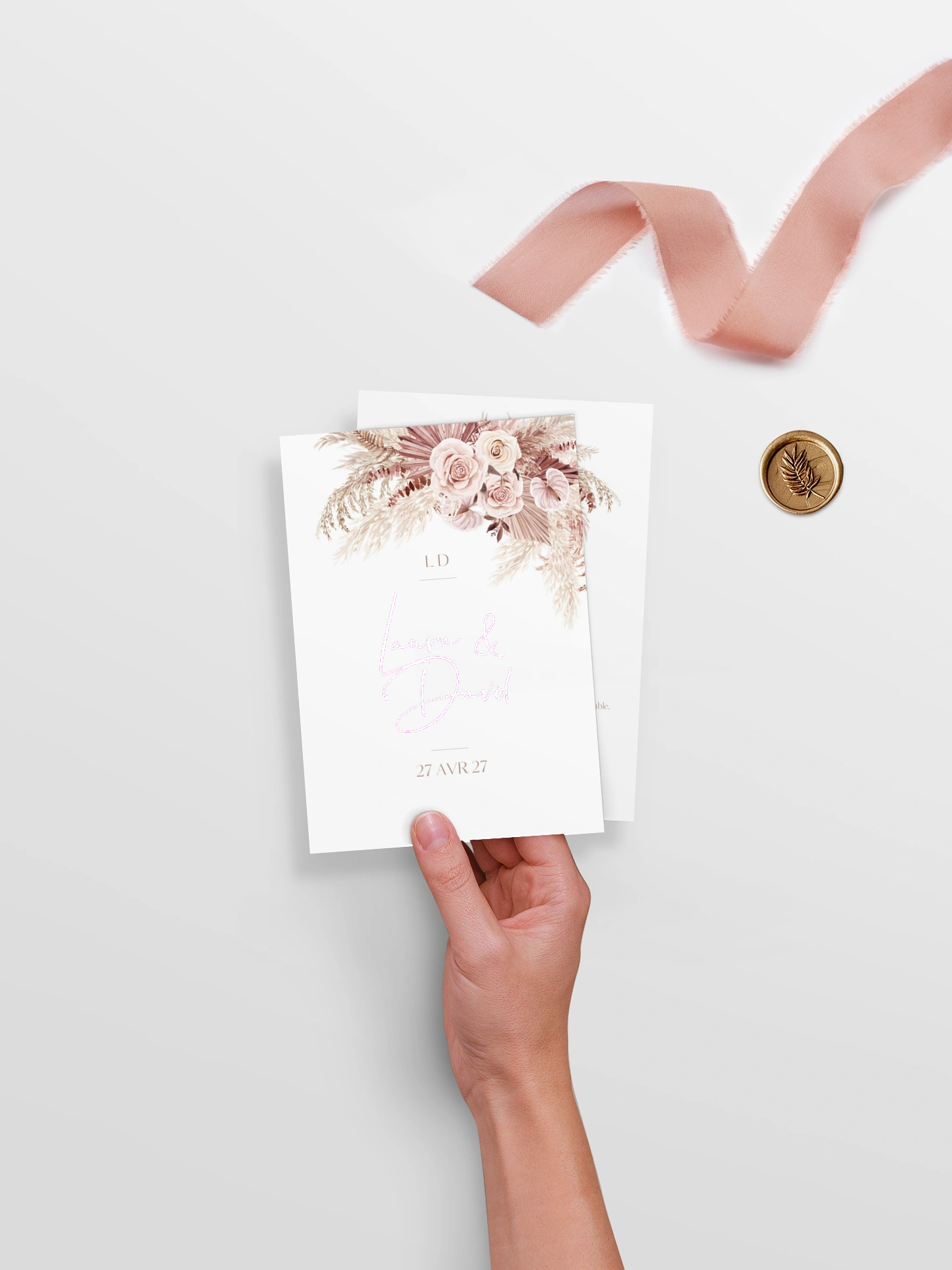 Faire-part de mariage Terracotta Dreams