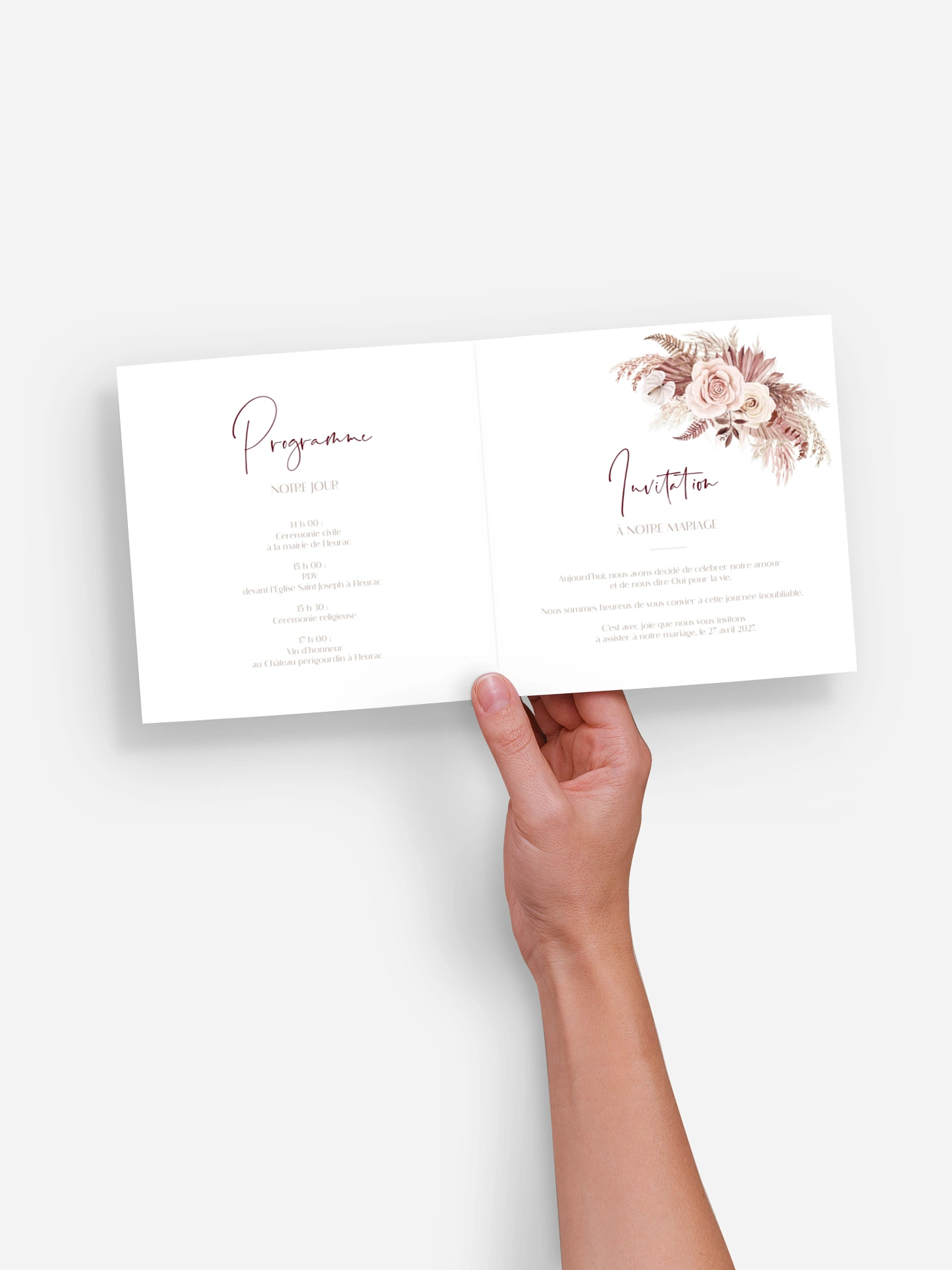Faire-part de mariage Terracotta Dreams