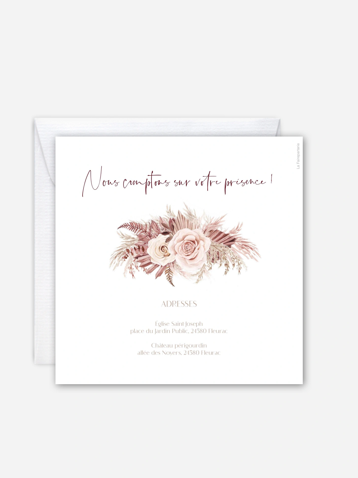 Faire-part de mariage Terracotta Dreams