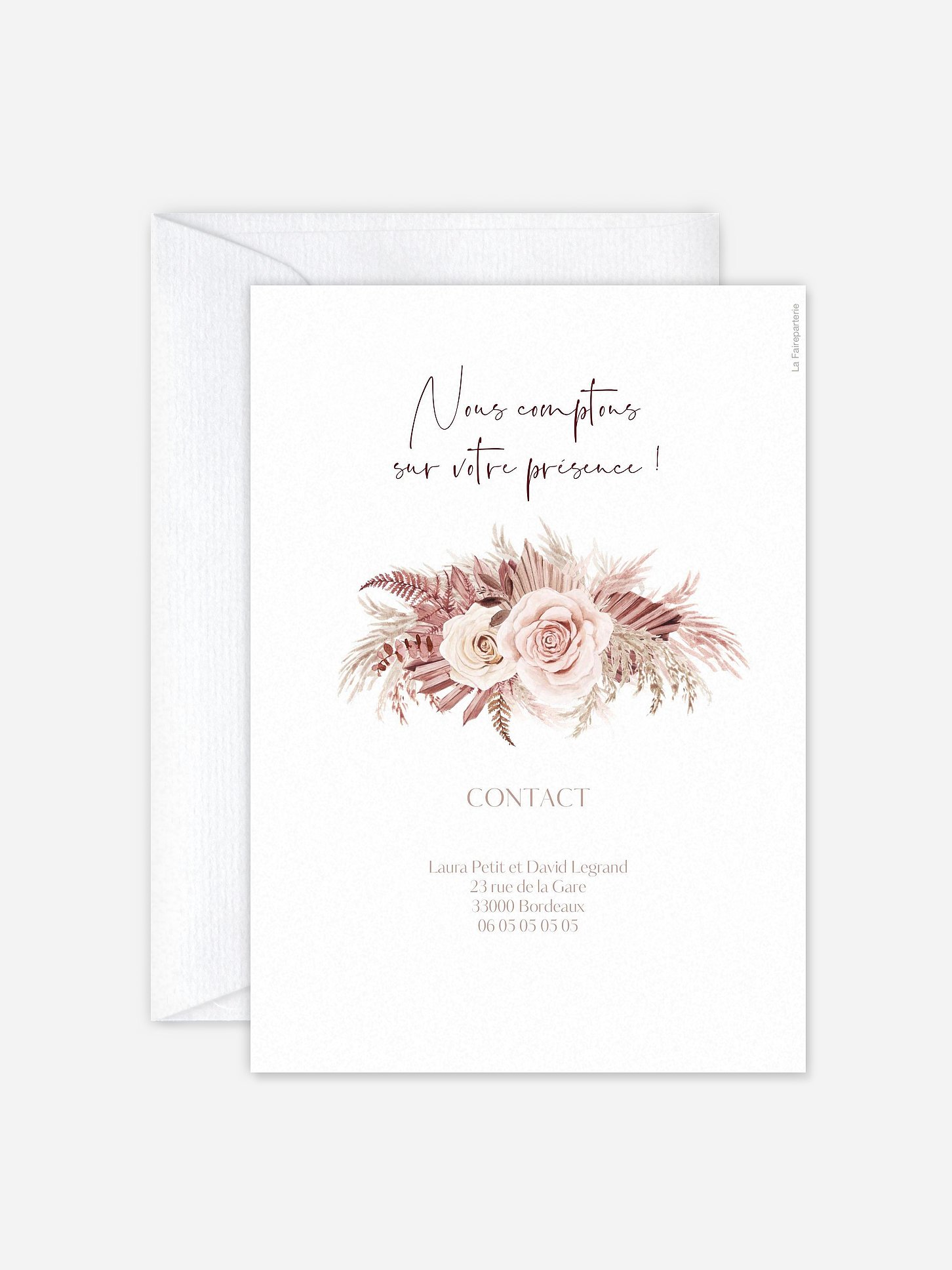 Faire-part de mariage Terracotta Dreams