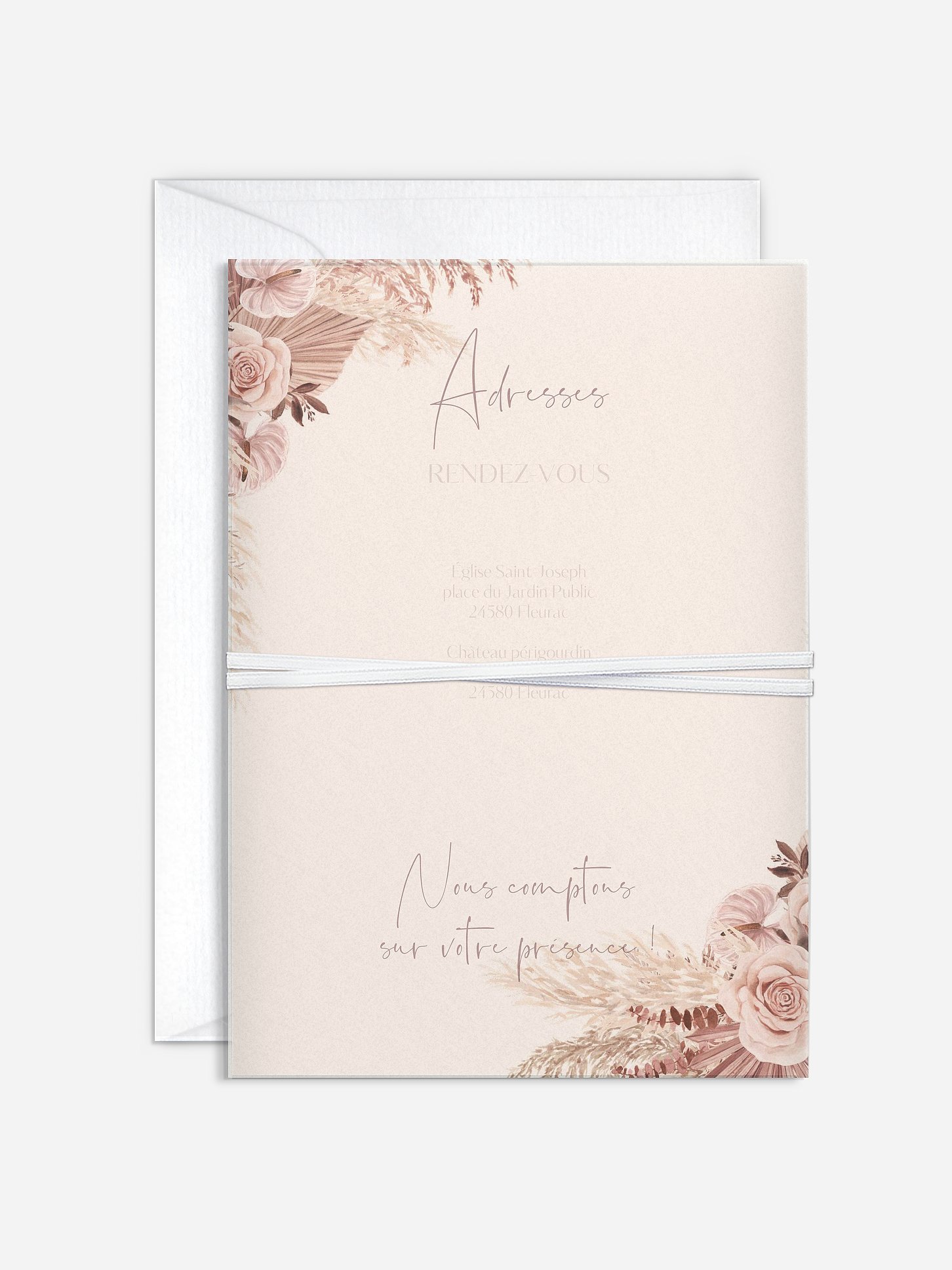 Faire-part de mariage Terracotta Dreams