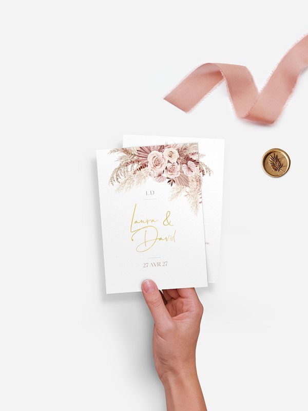 Faire-part de mariage Terracotta Dreams