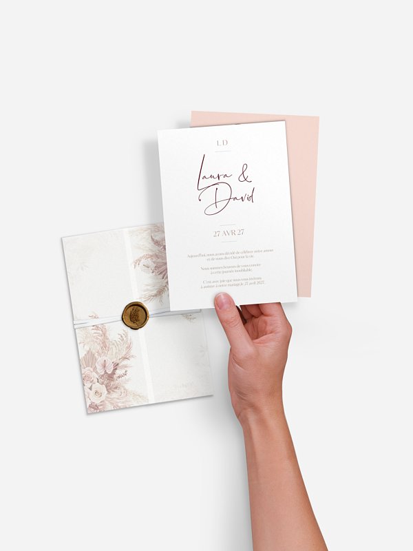Faire-part de mariage Terracotta Dreams
