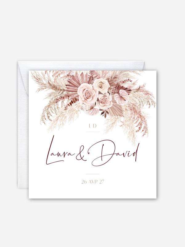 Faire-part de mariage Terracotta Dreams