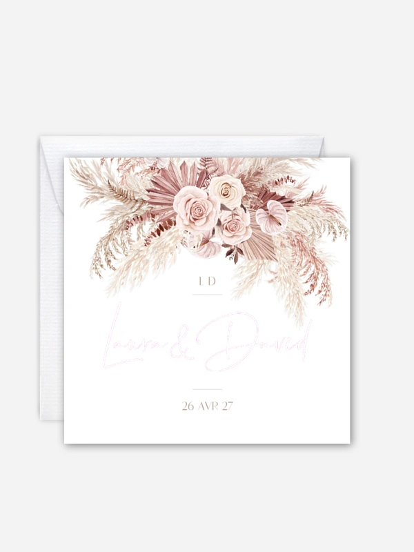 Faire-part de mariage Terracotta Dreams