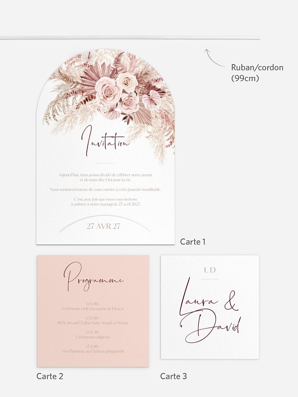 Faire-part de mariage Terracotta Dreams