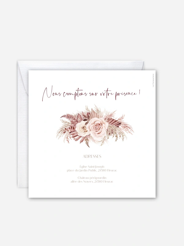 Faire-part de mariage Terracotta Dreams