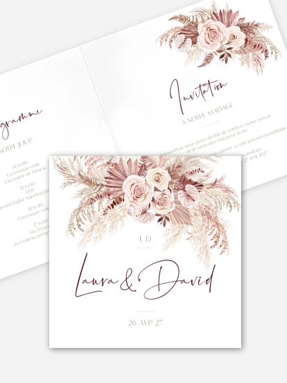Faire-part de mariage Terracotta Dreams