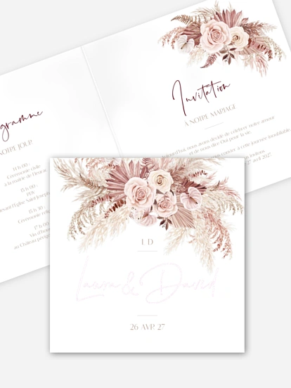 Faire-part de mariage Terracotta Dreams