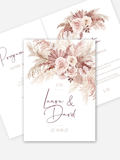 Faire-part de mariage Terracotta Dreams