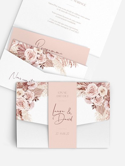 Faire-part de mariage Terracotta Dreams