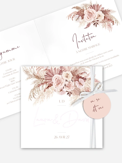 Faire-part de mariage Terracotta Dreams