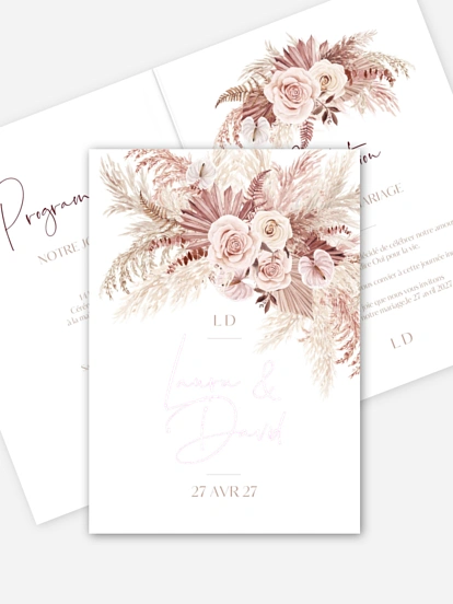 Faire-part de mariage Terracotta Dreams