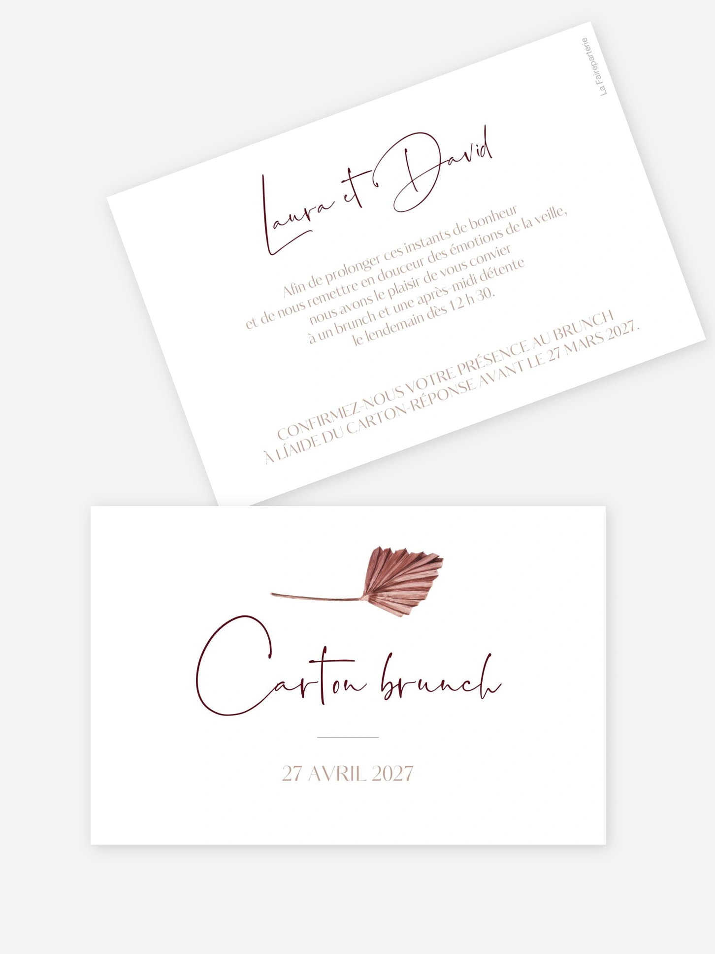 Carte brunch Terracotta dreams