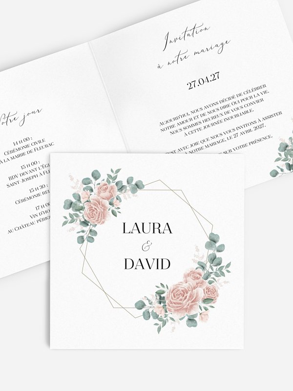 Faire-part de mariage Poésie romantique