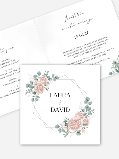 Faire-part de mariage Poésie romantique