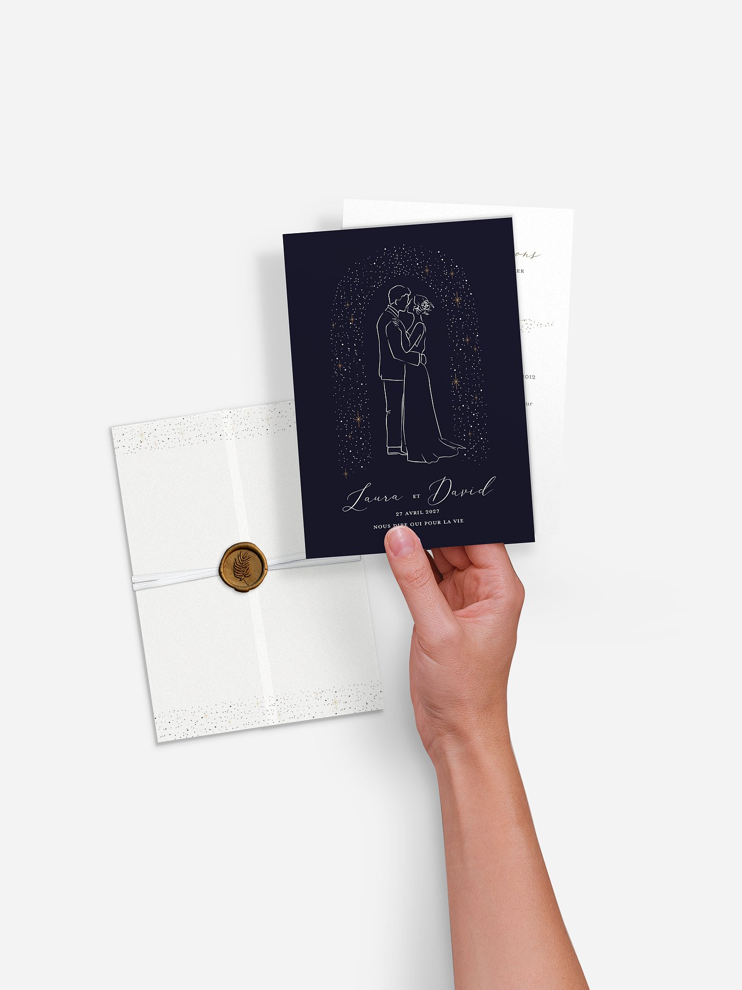 Faire-part de mariage Nuit romantique