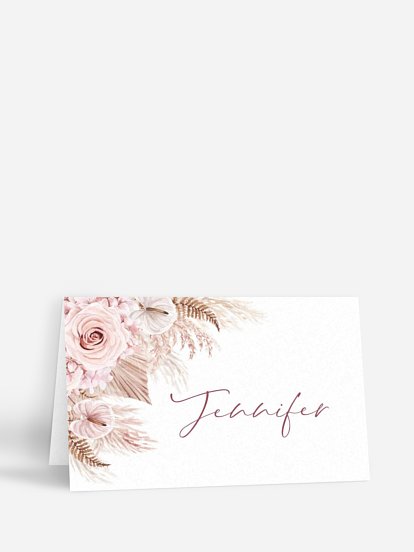 Marque-place mariage Blush bloom