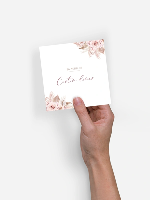 Carton d'invitation Blush bloom