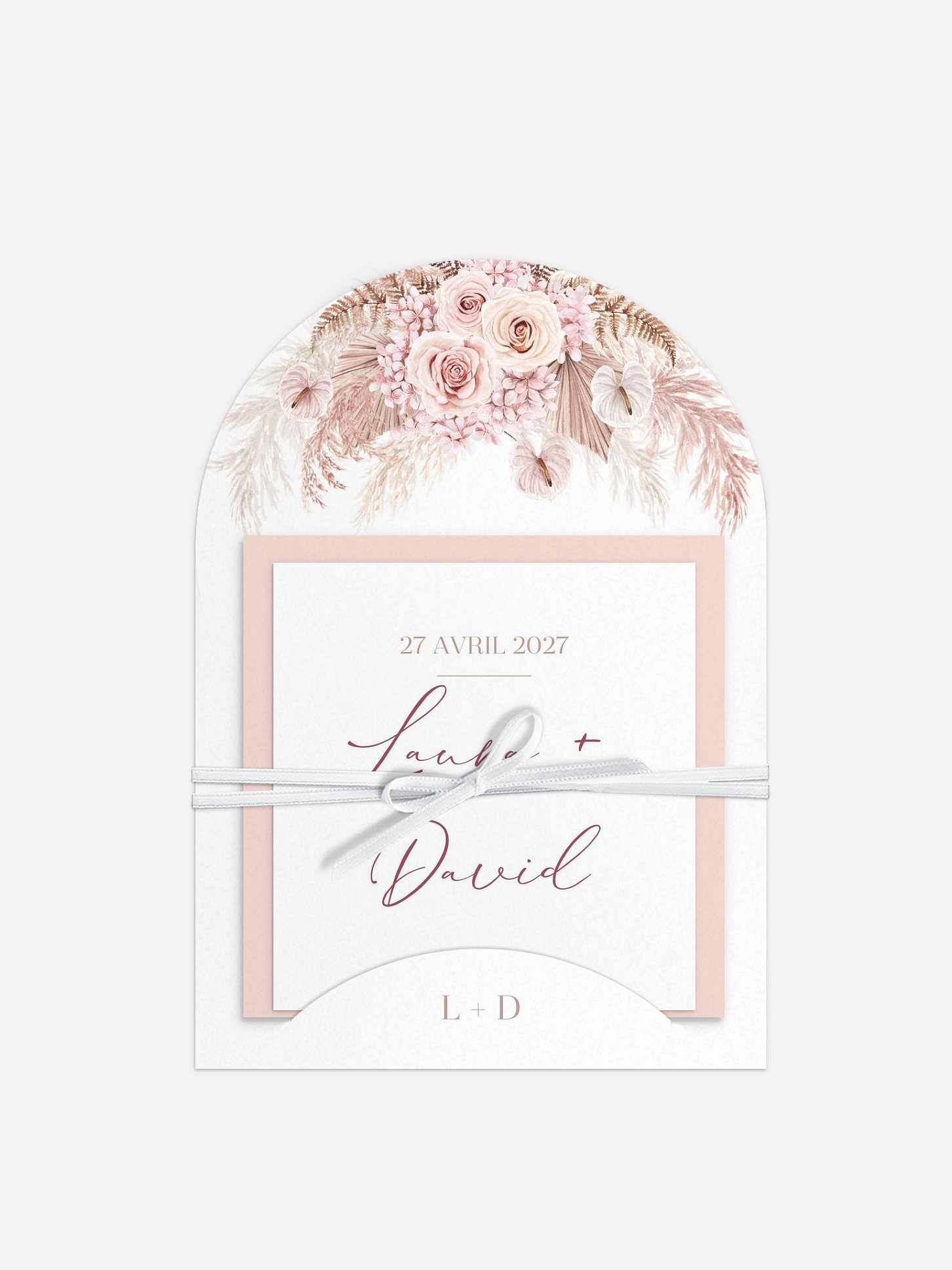 Faire-part de mariage Blush bloom