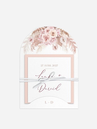 Faire-part de mariage Blush bloom