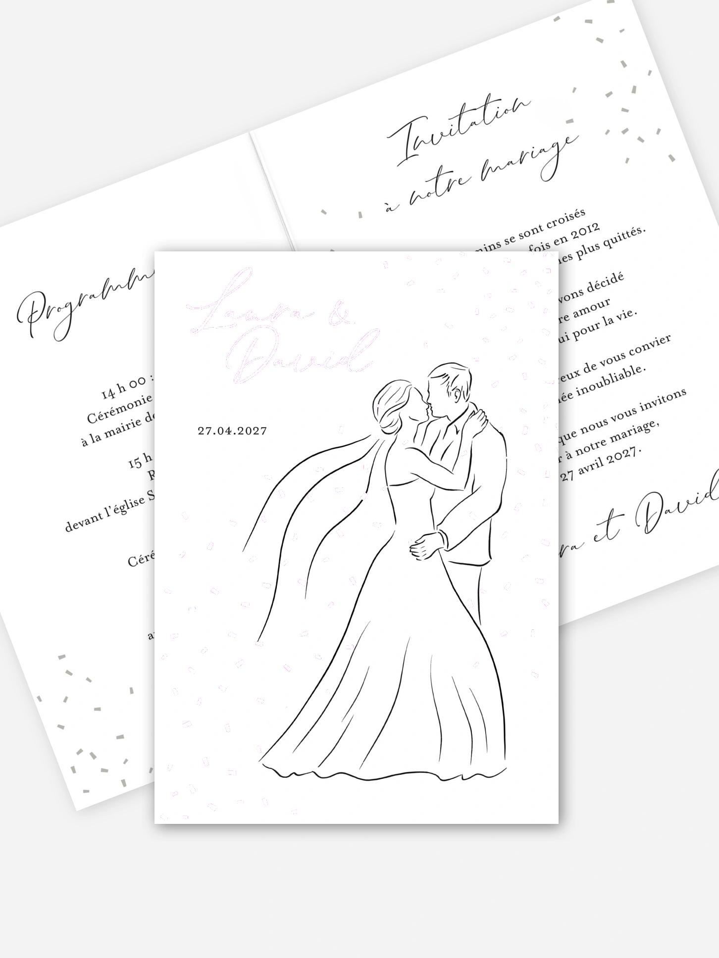 Faire-part de mariage Première danse