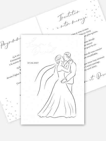 Faire-part de mariage Première danse