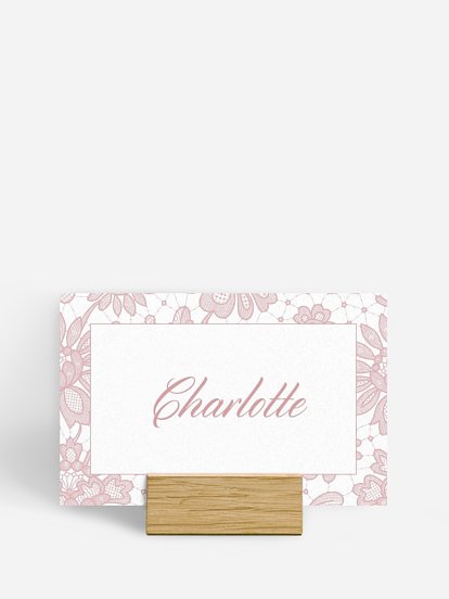 Marque-place mariage Oui romantique