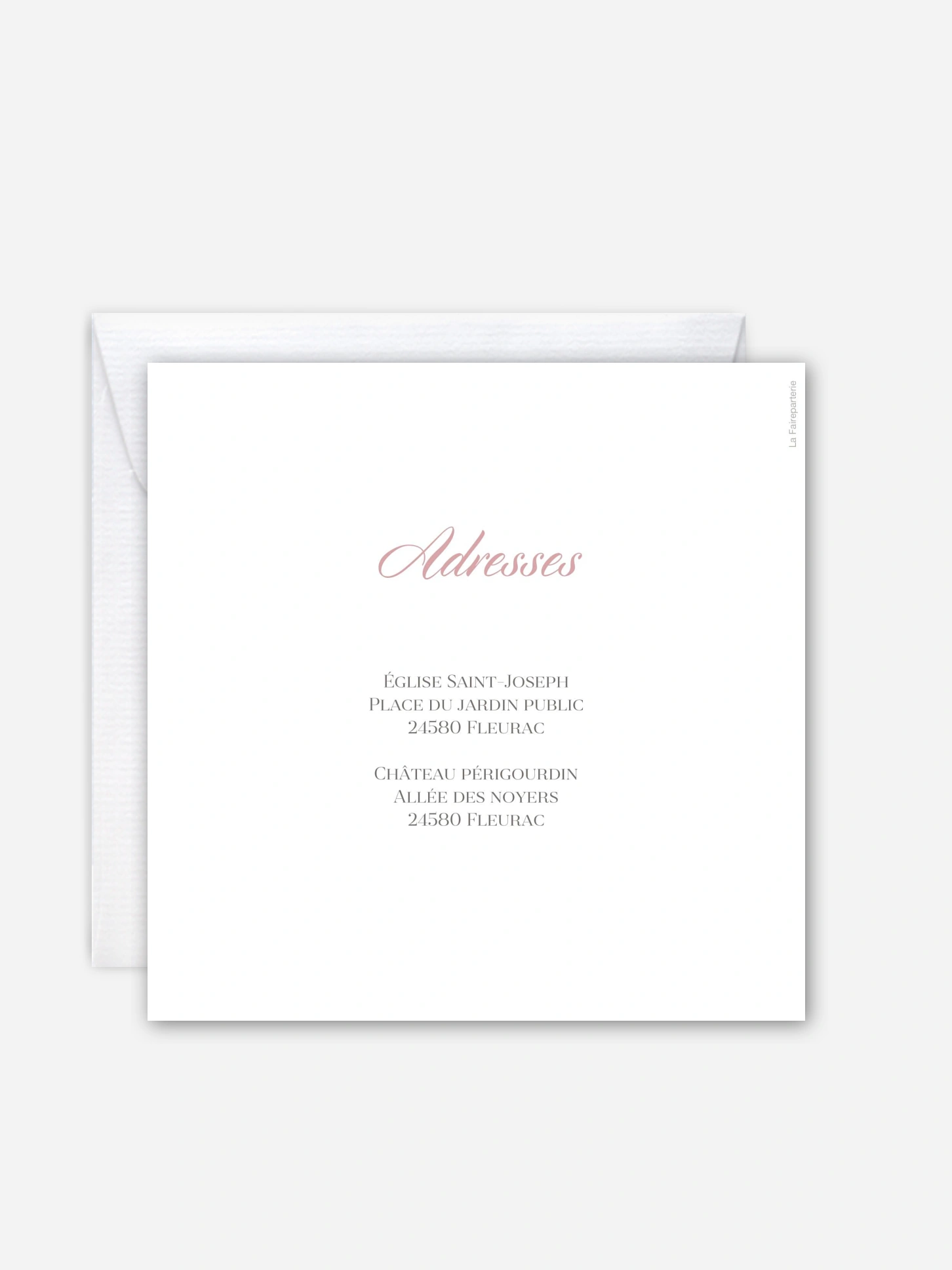 Faire-part de mariage Oui romantique
