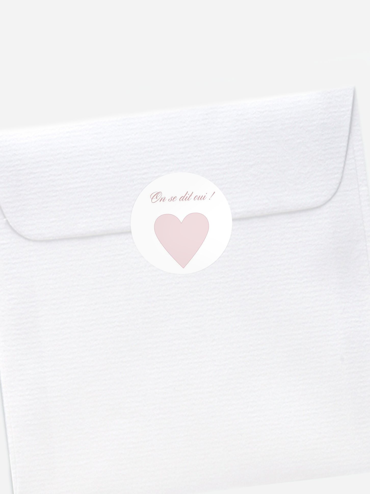 Stickers mariage Oui romantique