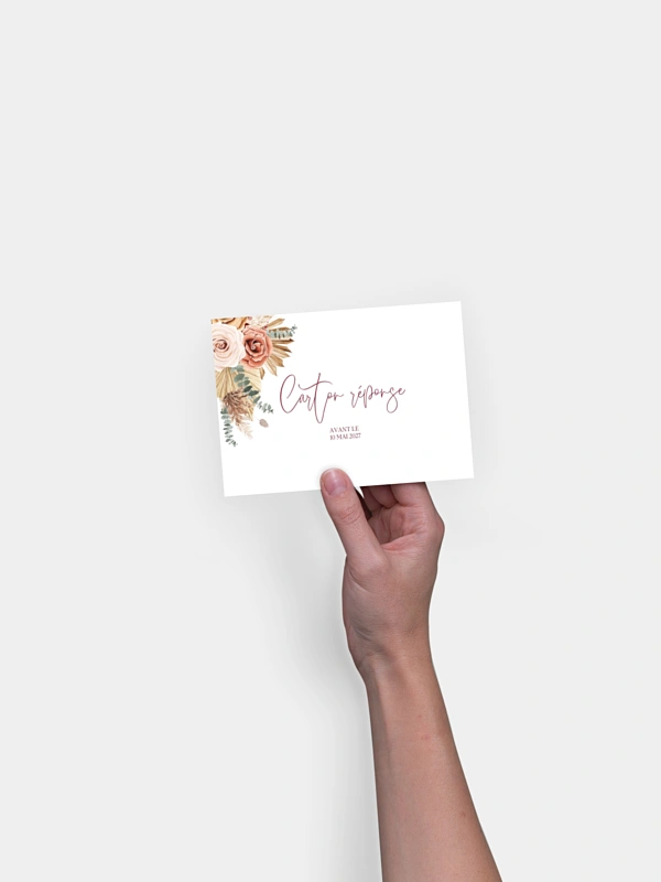 Carton réponse Bohemian Florals