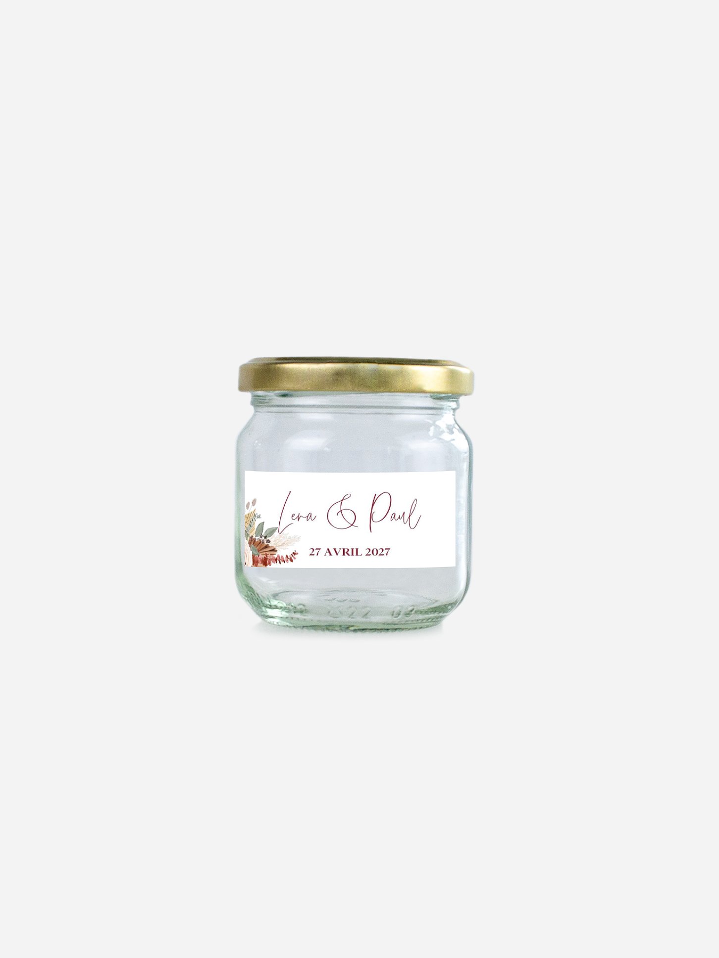 Étiquette cadeau mariage Bohemian Florals