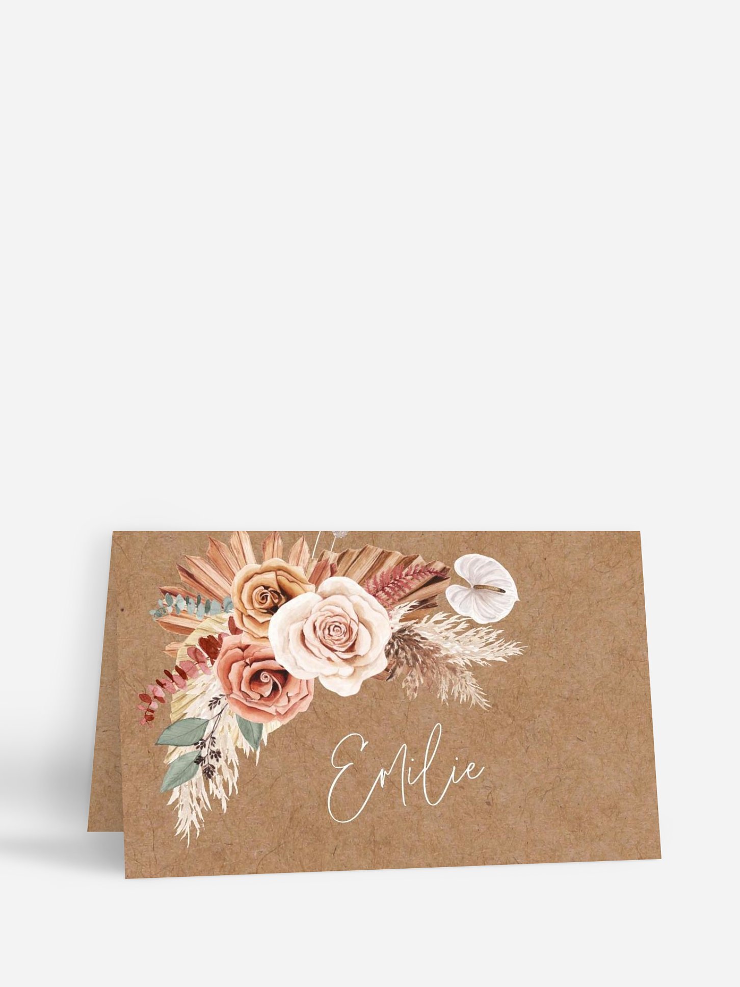 Marque-place mariage Bohemian Florals