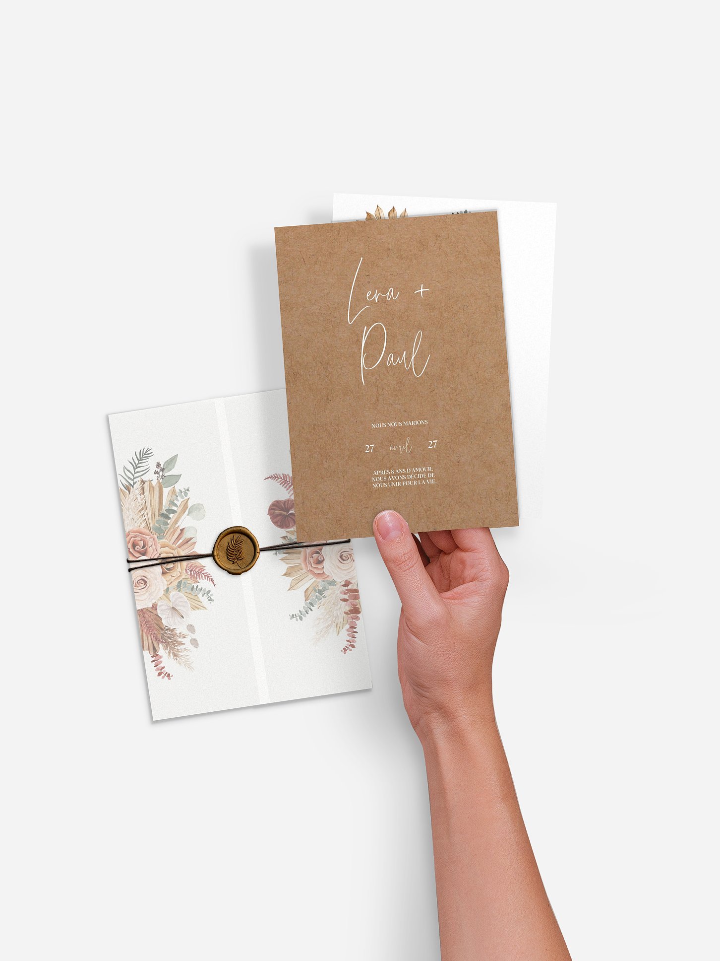 Faire-part de mariage Bohemian Florals