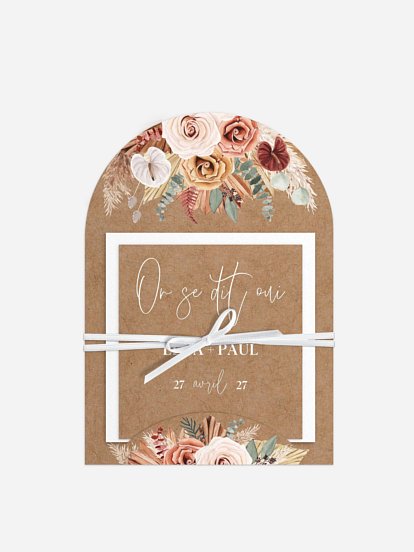 Faire-part de mariage Bohemian Florals