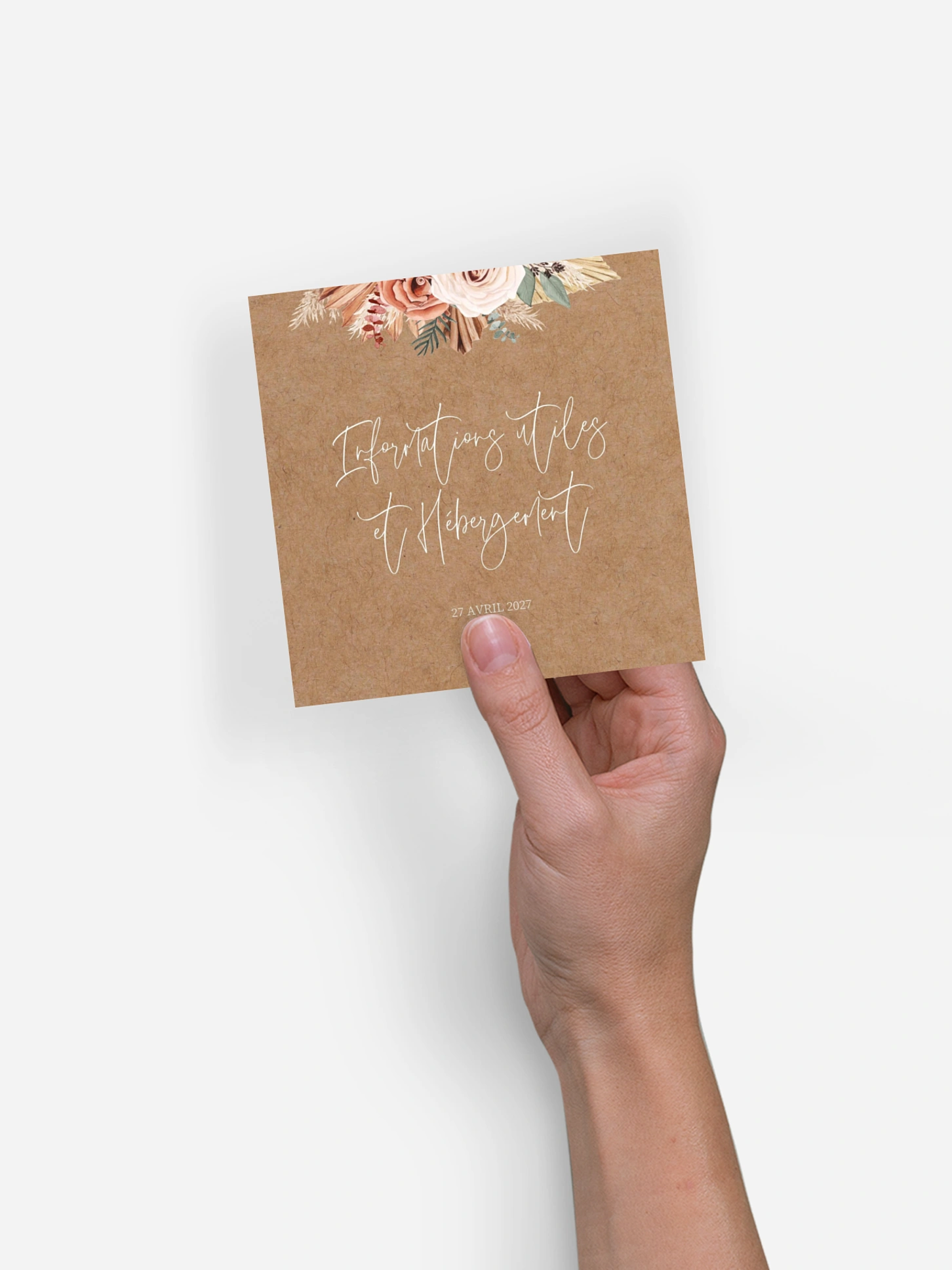 Carton information hébergement Bohemian Florals