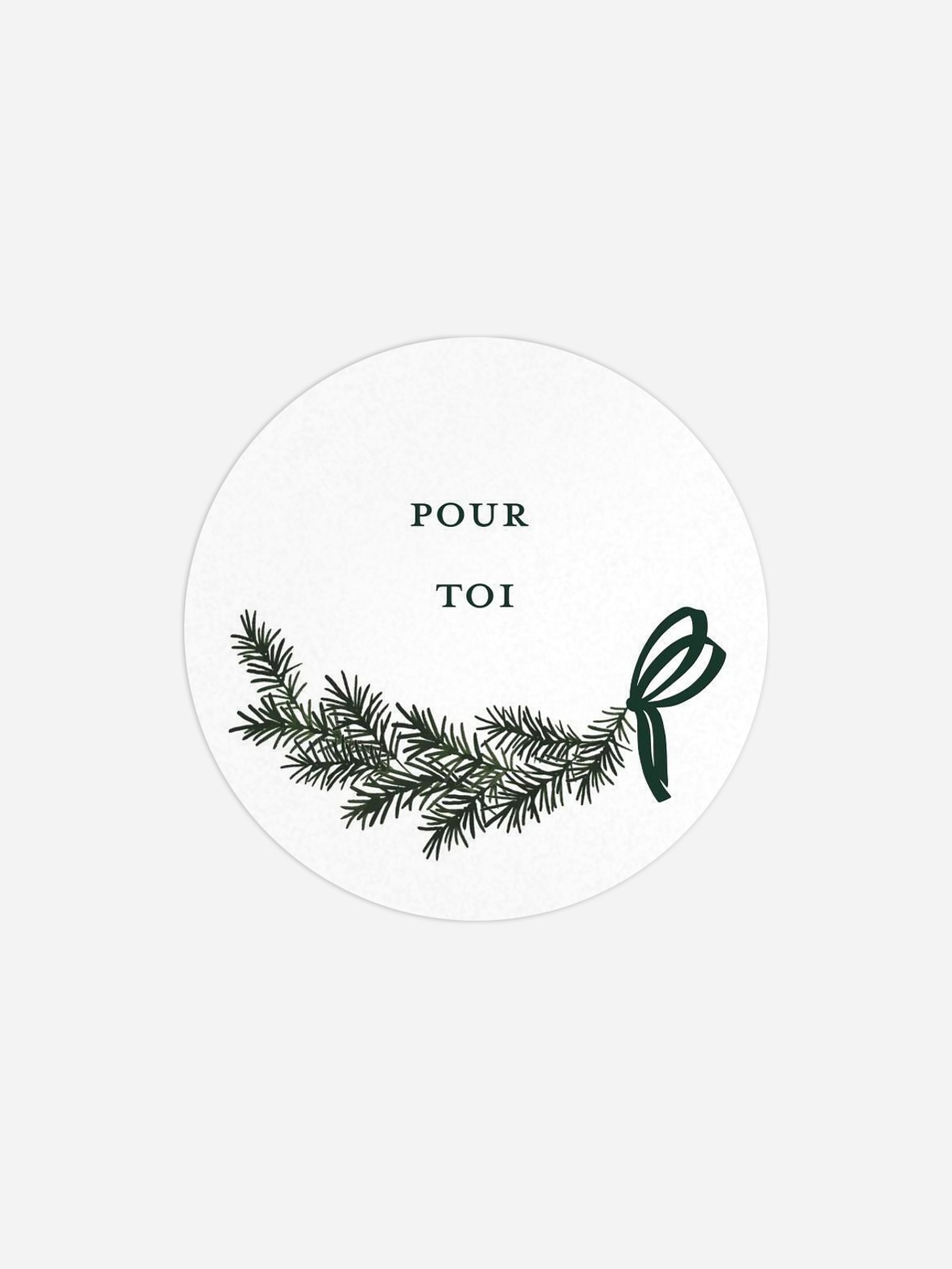 Étiquette cadeau Noël Golden Joy
