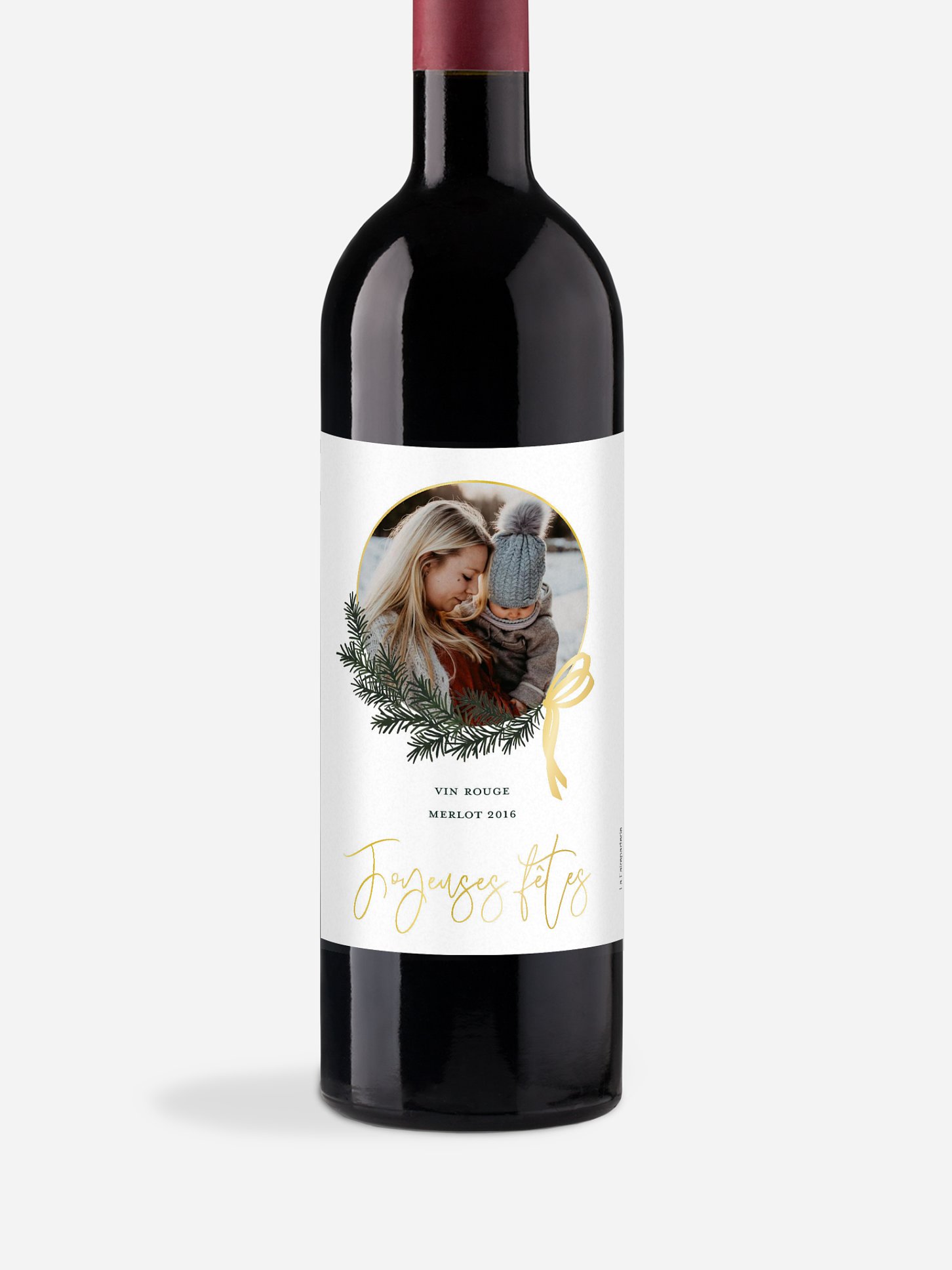 Étiquette pour bouteille Golden Joy