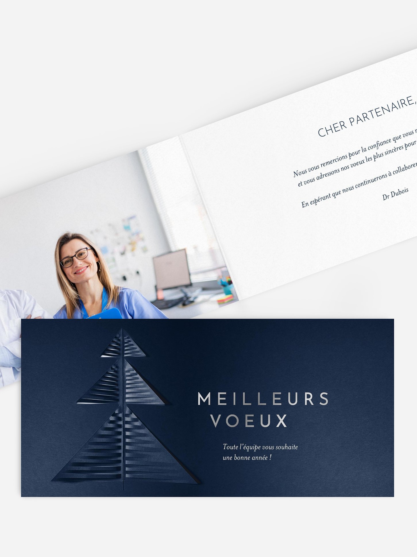 Carte de voeux entreprise Paper tree
