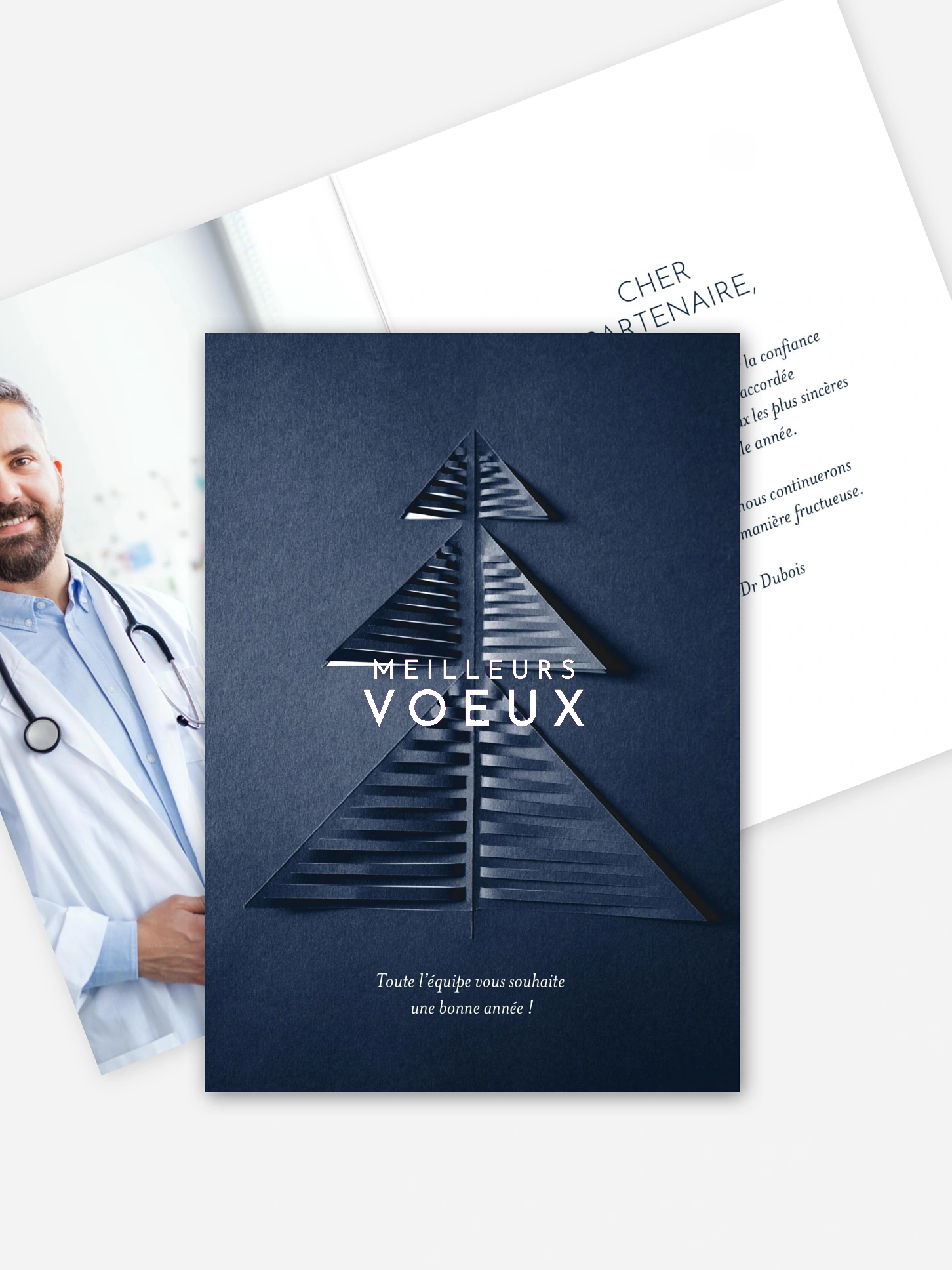Carte de voeux entreprise Paper tree