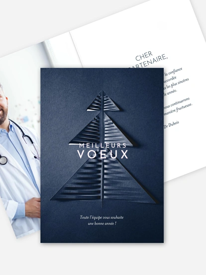 Carte de voeux entreprise Paper tree