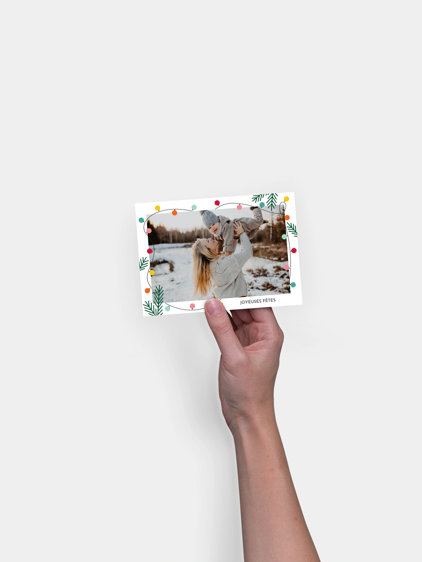 Carte de Noël Guirlande de Noël