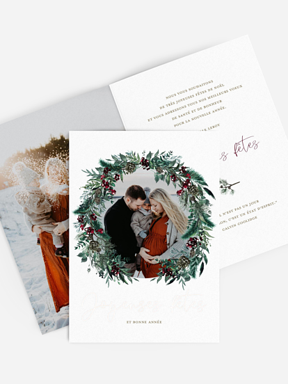 Carte de Noël Winterberry