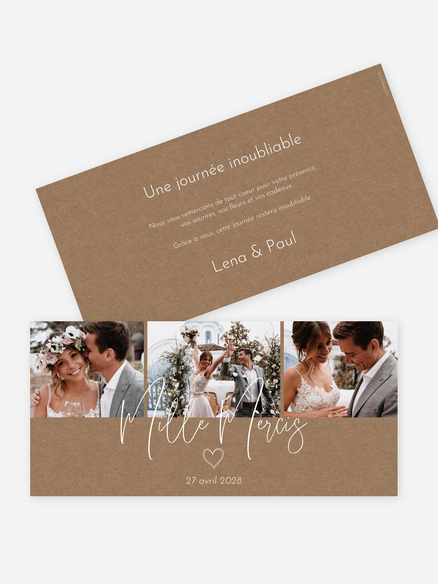 Carte de remerciements Symbols Of Love